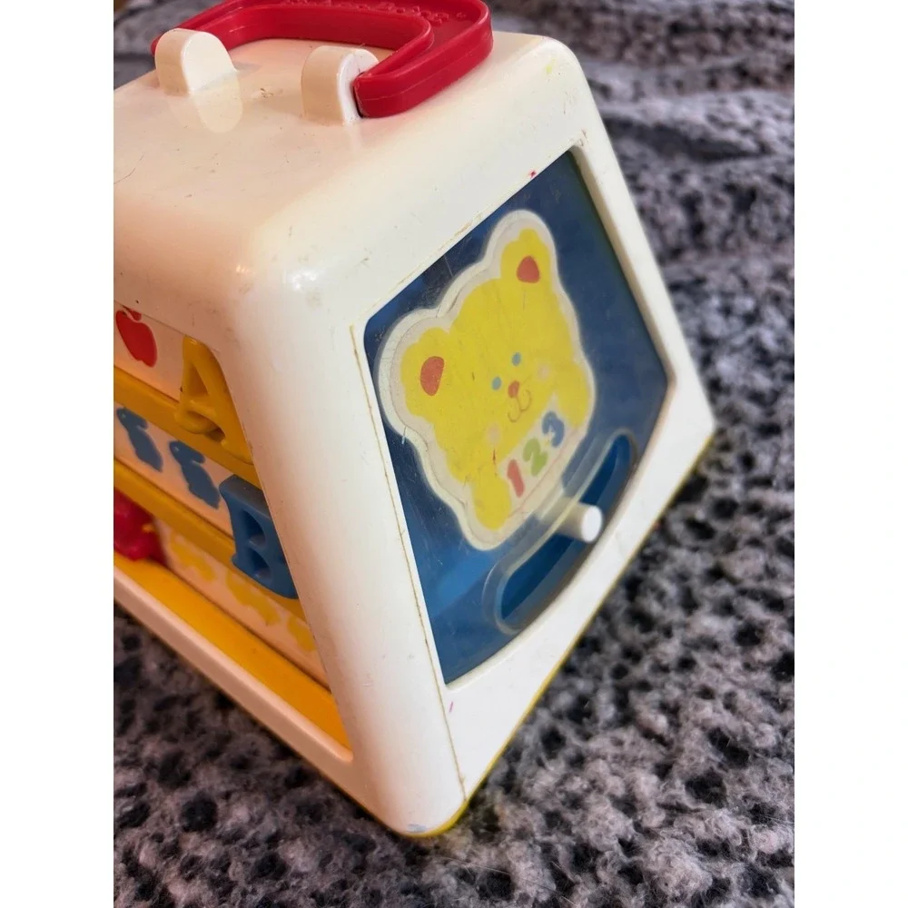 Fisher Price #1021 Vintage 1988 Baby‎ Rotating Turn And Learn Activity Pyramid